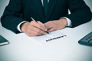 writing down a lawsuit
