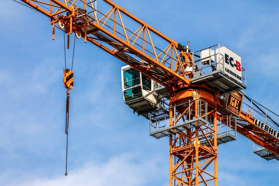 crane in construction site